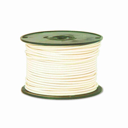 REMINGTON INDUSTRIES 12 AWG Gauge Stranded Hook Up Wire, 250 ft Length, White, 0.0808" Diameter, GPT, 60 Volts 12GPTSTRWHI250